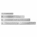 Officespace Ruler- 12in. Long- Stainless Steel OF128166